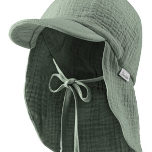 Schirmmütze Musselin UPF 50+ mattgrün Sterntaler
