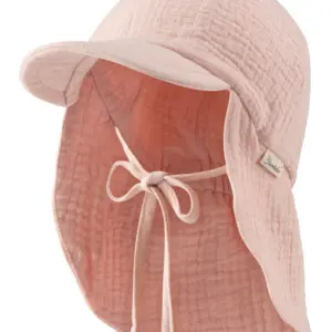 Schirmmütze Musselin staubrosa UPF 50+ Sterntaler