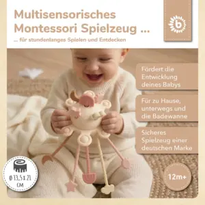 Silkon Montessori Aktivitätsspielzeug Oat Bieco