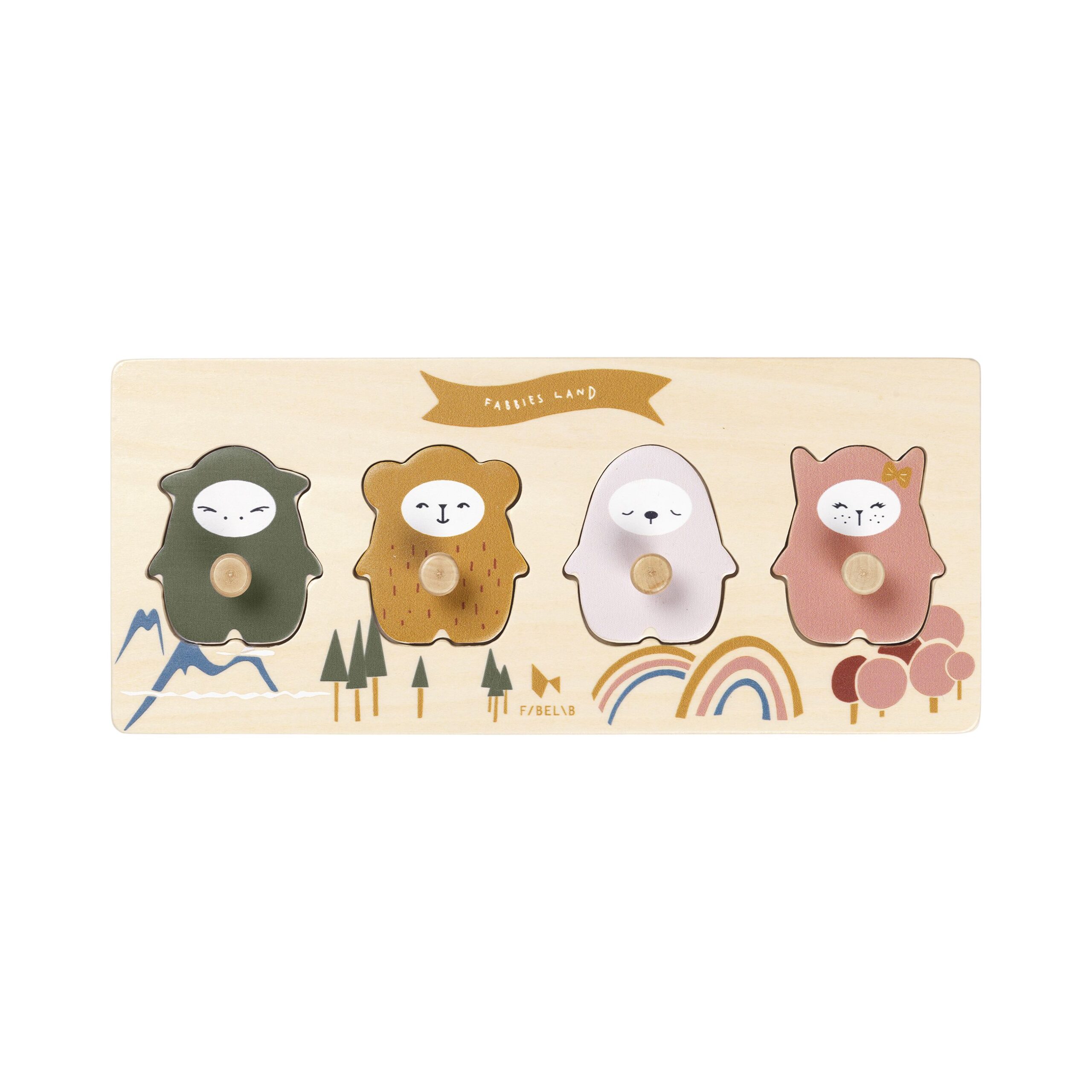 Grip Puzzle Fabbies Land Wood – Bild 2