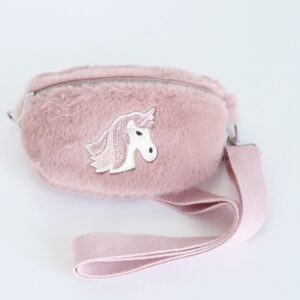 Sidebag Plüsch rosa Einhorn uni