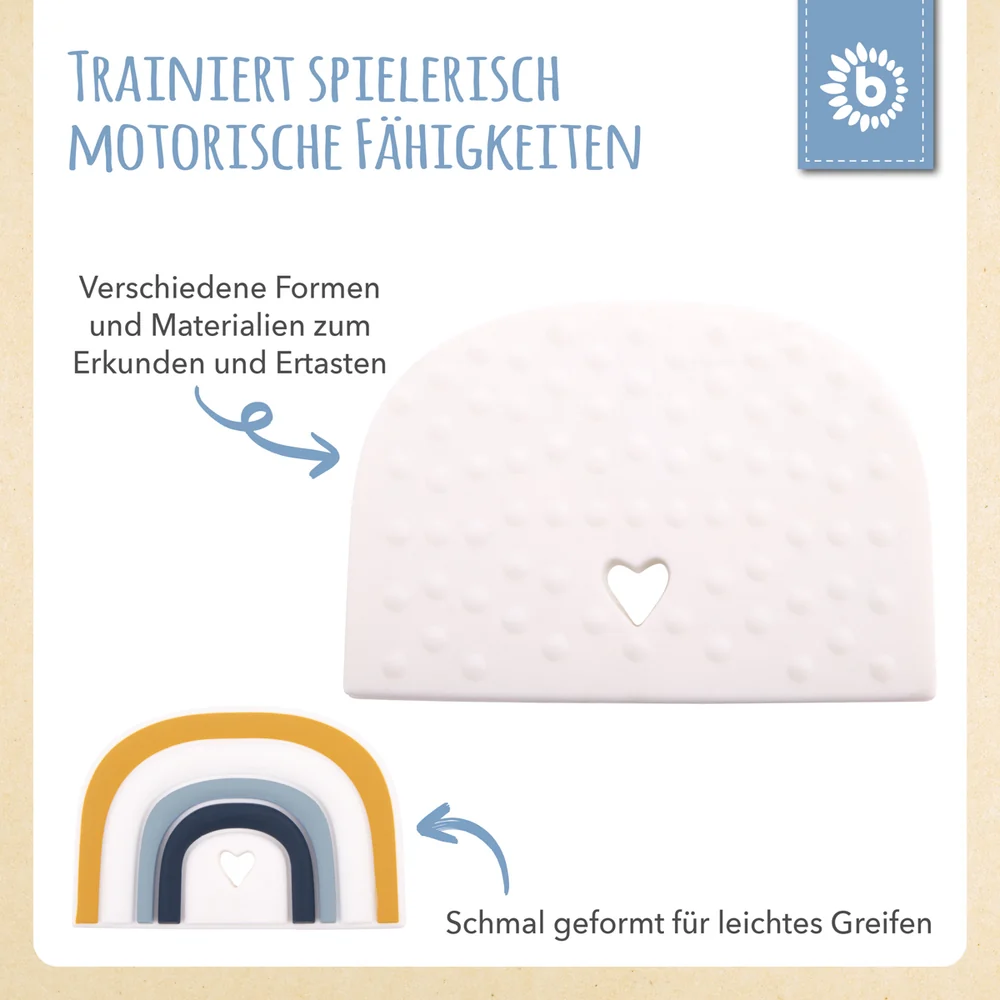 Beißer Regenbogen Silikon Bieco – Bild 3