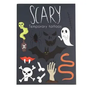 Abwischbare Tattoos Scary Rex London