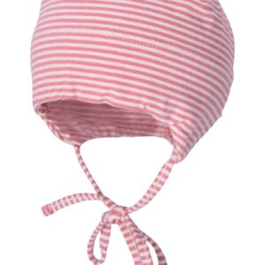 GOTS Beanie Ringel samtrosa Gr. 37 Sterntaler