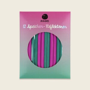 Speichenreflektoren pink/ petrol