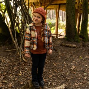 Jacket fur Cognac Gr. 110 Dirkje