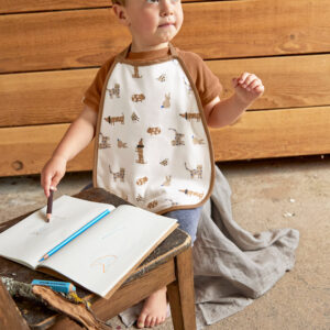 Medium Drop Bib 2pcs royal blue