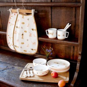 Medium Drop Bib 2pcs spicy orange