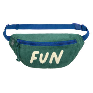 Mini Bum Bag Cord Little Gang Fun ocean green