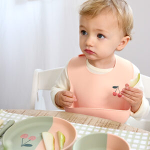 Silicone Plate Happy Fruits Cherry