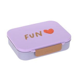 Bento Lunchbox Little Gang Heart lilac Lässig