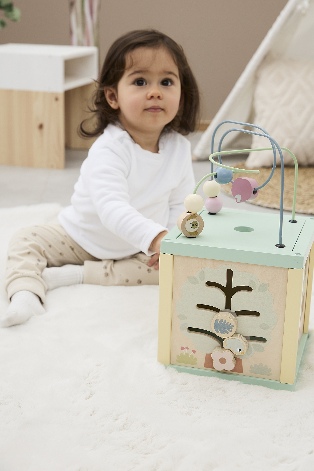 Motorikwürfel Holz Sterntaler