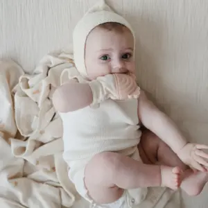 Mushie Rainbow Teething Mitten