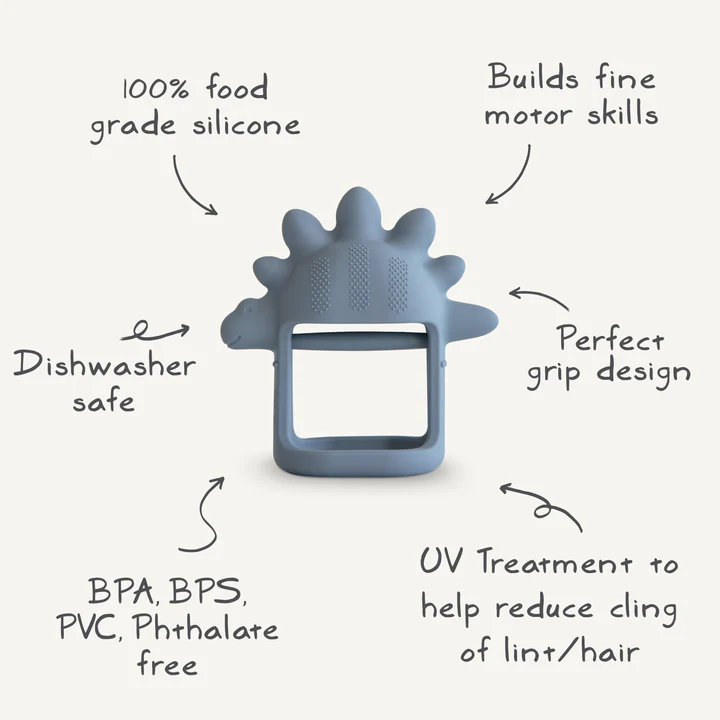 Mushie Sensory Teether Tradewinds Dino – Bild 2