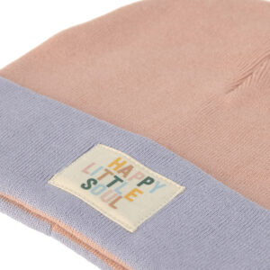 Beanie peach/ pastel lilac 52-56