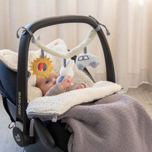 Kinderwagenkette Fluffy blau Little Dutch