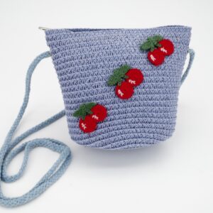 Tasche Bast Kirsche blau