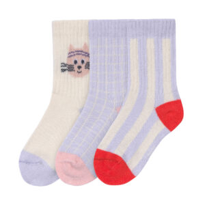 Tennis Socks 3 pcs GOTS Cat