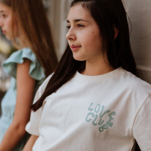 T Shirt LOVE CLUB Print off white