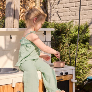 2pcs Set Top & Hose wide leg aqua green Dirkje