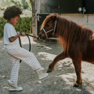 Hose Streifen sand KokoNoko