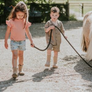 Jeans Shorts loose fit Blumen KokoNoko