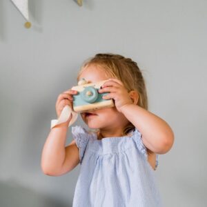 Holzkamera Aquamarin Kindsgut