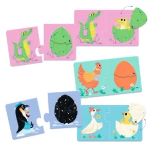 Lernspiel Puzzle Duo Eier Djeco