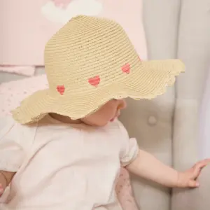 Strohhut Herzen UV Schutz Sterntaler