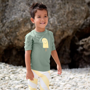 UV Kurzarmshirt grün Eis Lässig