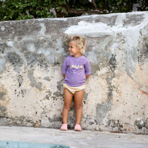 UV Kurzarmshirt lila Lässig