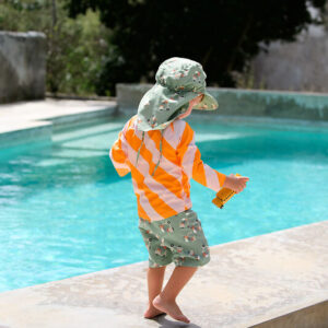 UV Badehose grün Hund (mit Windel) Lässig