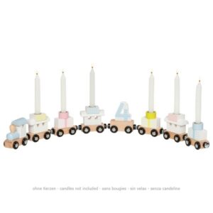 Geburtstagszug pastell mit Magnetverbindung Goki