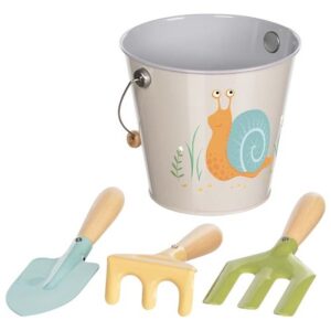 Eimer mit Gartenwerkzeug Schnecke Goki