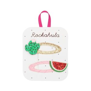 Glitzer Kaktus und Wassermelonen Haarspangen Rockahula