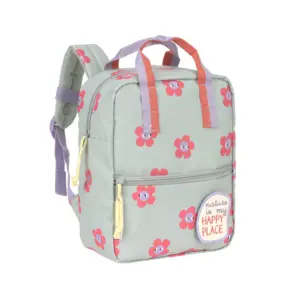 Kindergartenrucksack Square - Happy Trails, Blume Lässig
