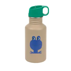 Edelstahl Kinder Trinkflasche 500 ml - Happy Trails, Frosch Lässig