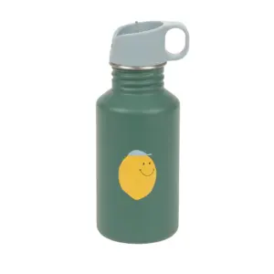 Edelstahl Kinder Trinkflasche 500 ml - Happy Fruits, Zitrone Lässig