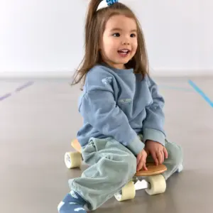 Sweater Bio Baumwolle Skateboard blau Lässig