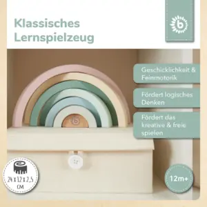 Regenbogen rose Bieco