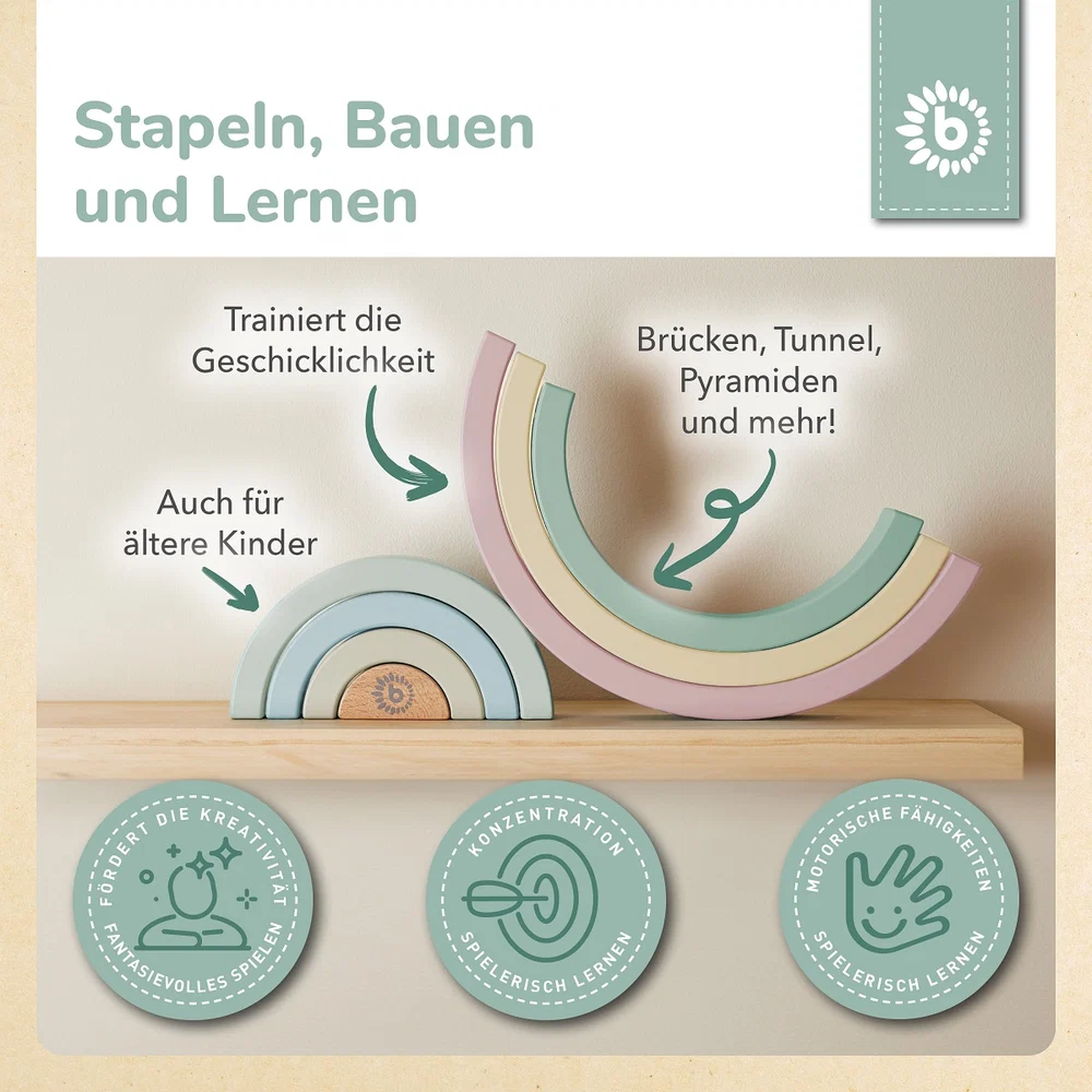 Regenbogen rose Bieco – Bild 2
