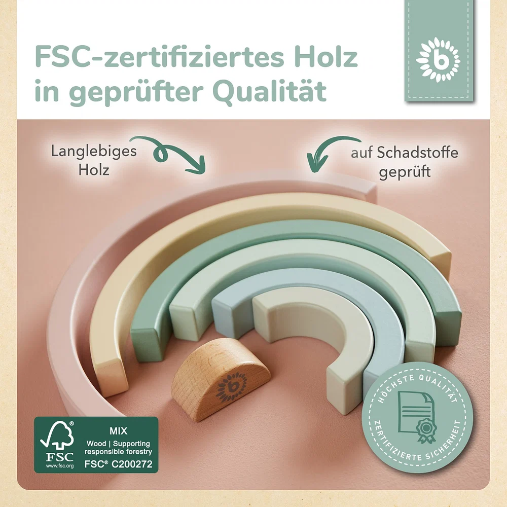 Regenbogen rose Bieco – Bild 3