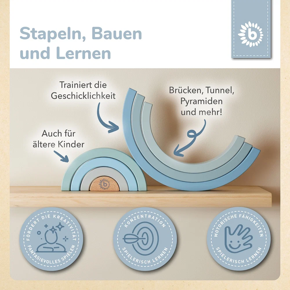 Regenbogen blau Bieco – Bild 3