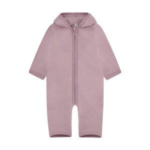 HUTTEliHUT - Pram Suit Ears Wool Fleece Woodrose