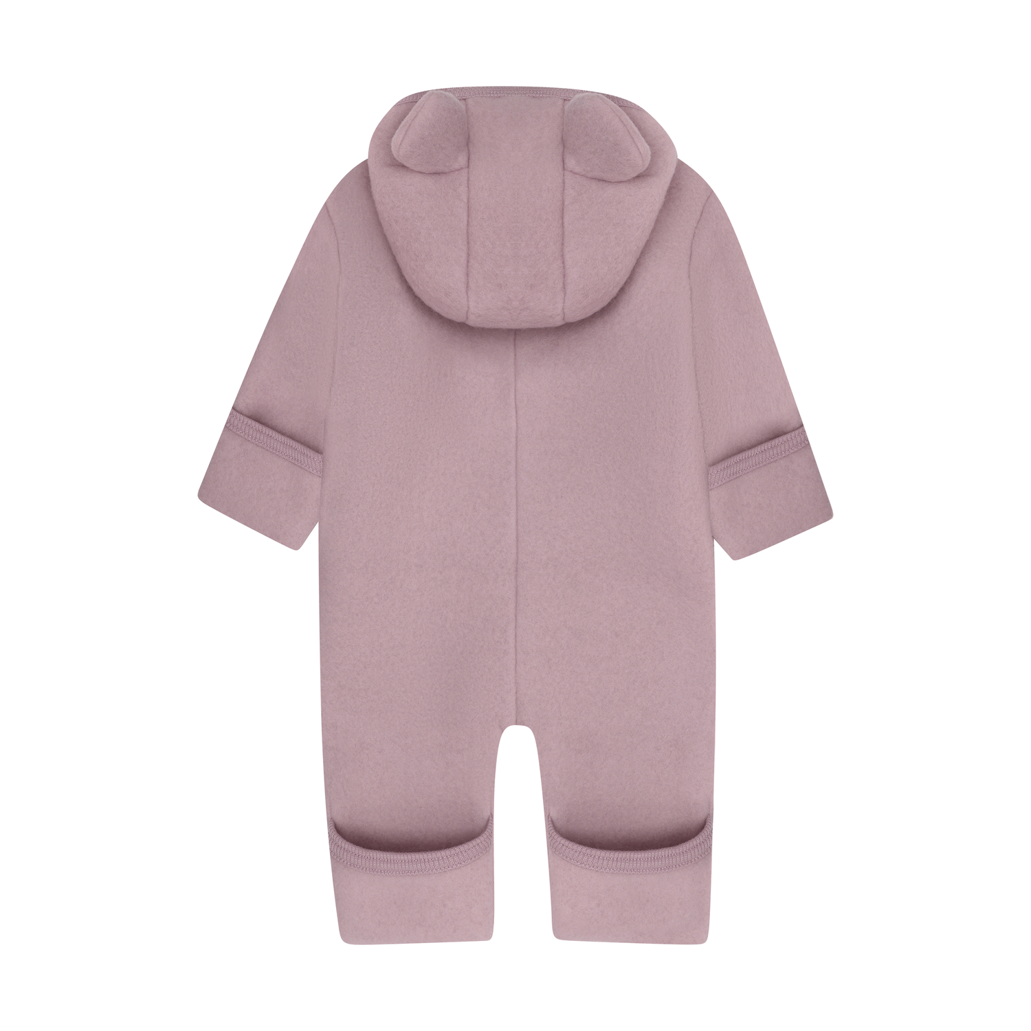 HUTTEliHUT - Pram Suit Ears Wool Fleece Woodrose – Bild 2
