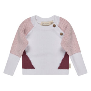 Strickpullover colorblocking puderrosa Sterntaler