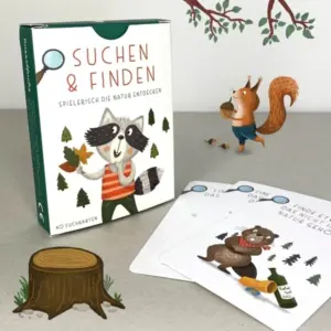 Entdeckerkarten für Kinder "Suchen und Finden" Rüsselfuchs