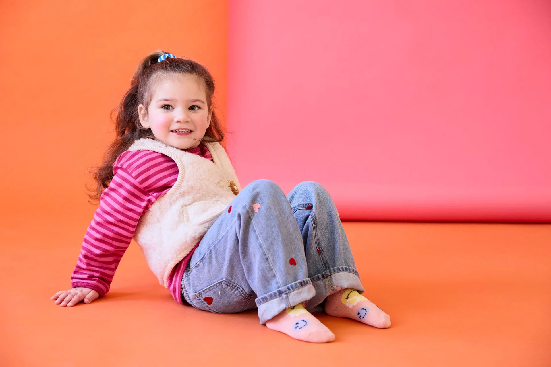 Kinder Socken 3er Set - SmileyWorld®, Rosa Lässig – Bild 4