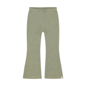 Legging flared fit long stripe olivine Noppies