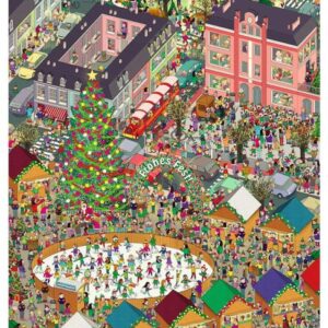 Suche & Finde! 100 Weihnachtswichtel - Wimmelposter mit wieder ablösbaren Stickern Moses Verlag